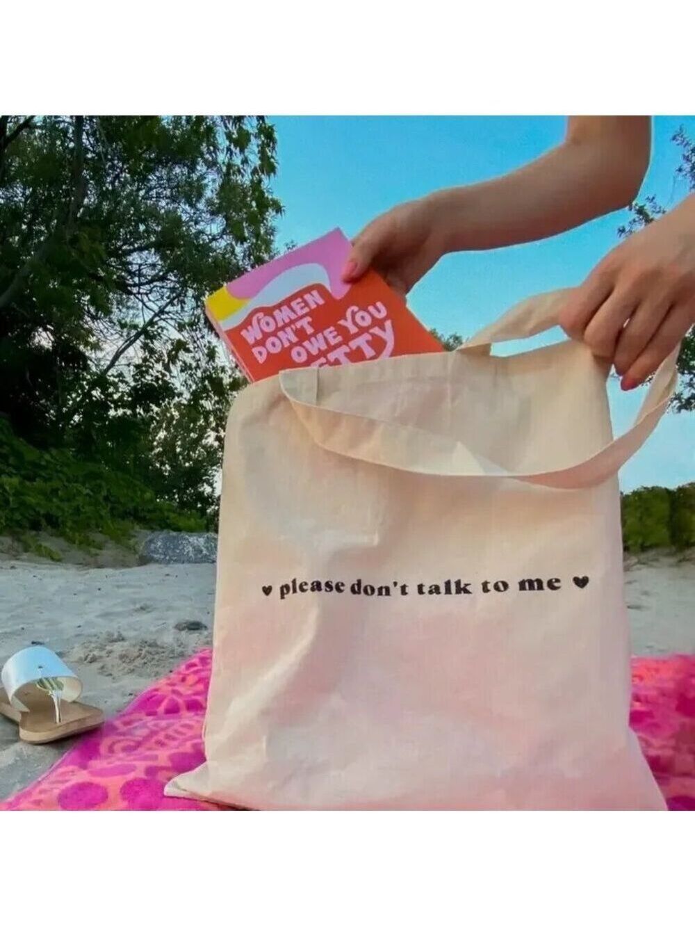 Please Don't Talk To Me Tote